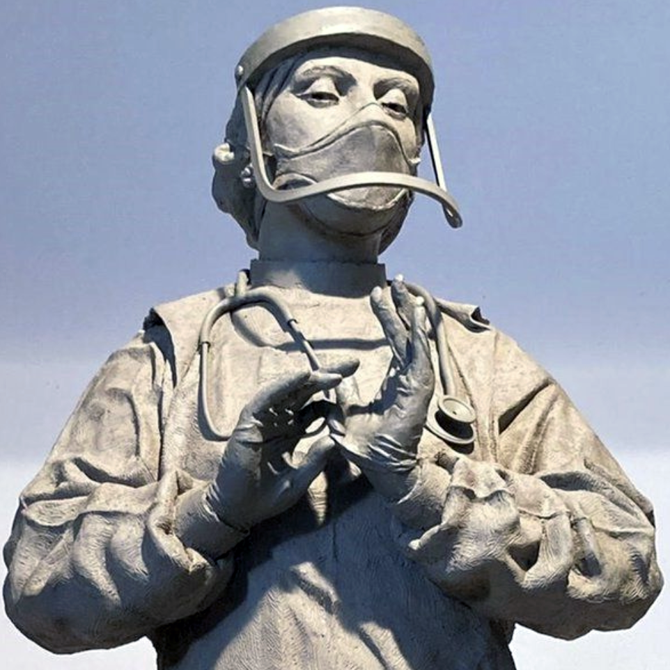 Medic memorial statue unveiled